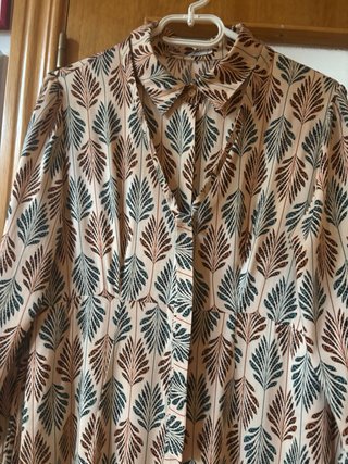 Vestido camisero estampado M