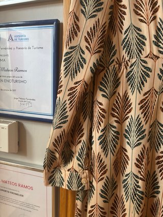 Vestido camisero estampado M