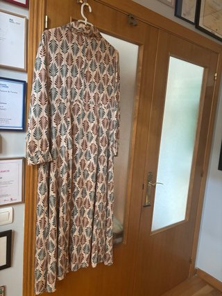 Vestido camisero estampado M