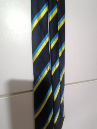 Corbata Alborada Rayas Azul y Amarillo