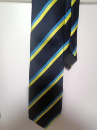 Corbata Alborada Rayas Azul y Amarillo