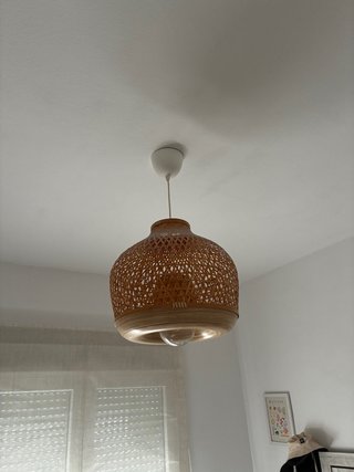 Lámpara de techo IKEA bambú MISTERHULT