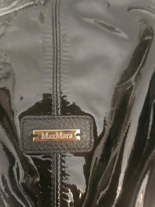 Borsa Max Mara Pelle Vernice Nera