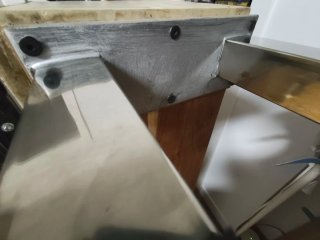 Mueble bajo madera de mango con diseño flores