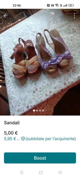 Sandali donna viola