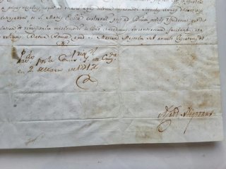 Pareja documentos religiosos s. XVIII enmarcados