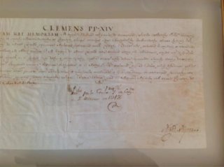 Pareja documentos religiosos s. XVIII enmarcados