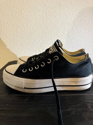 Converse plataforma negras