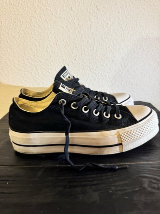 Converse plataforma negras