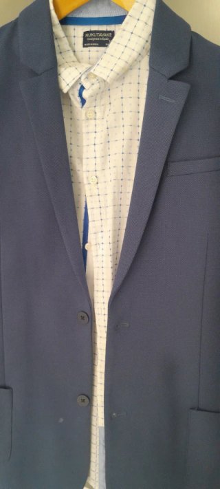 Americana niño NUKUTAVAKE azul/gris Talla 16 años