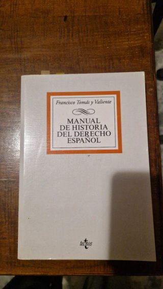 Manual de Historia del Derecho español