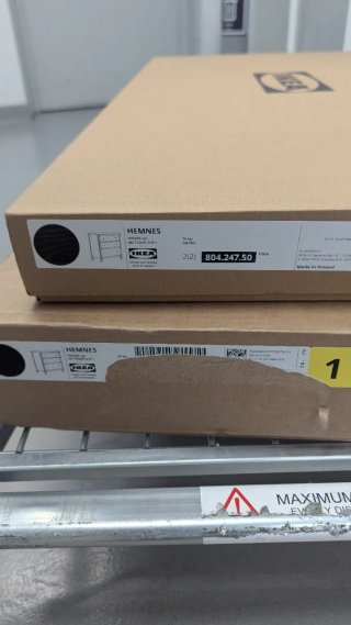 Cómoda IKEA HEMNES 3 cajones negromarrón sin abrir