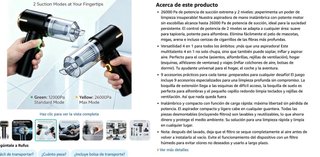 Aspiradora de Mano,Aspiradora de Teclado,26000Pa F