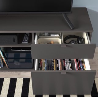 Mueble TV Ikea Vihals Gris Oscuro