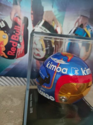 Casco F1 Helmet Fernando Alonso 2018 Spark 1:5