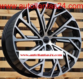 8834 JUEGO DE 4 LLANTAS AUDI RS BLACK META r334991