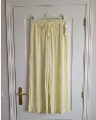 Pantalones anchos naranja talla única