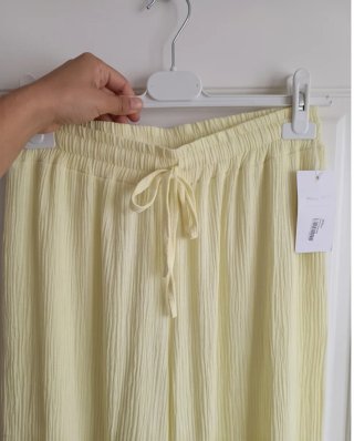 Pantalones anchos naranja talla única