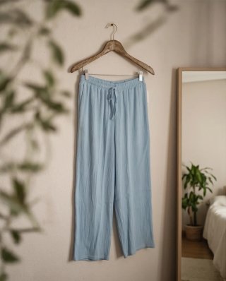 Pantalones anchos naranja talla única
