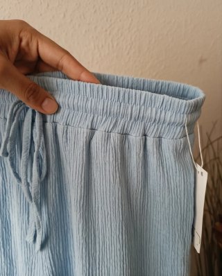 Pantalones anchos naranja talla única