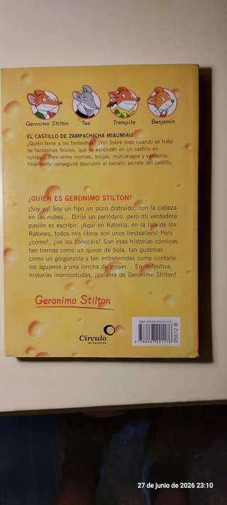 Libro infantil GERONIMO STILTON