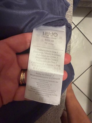 Blusa Liu Jo blu 100% seta