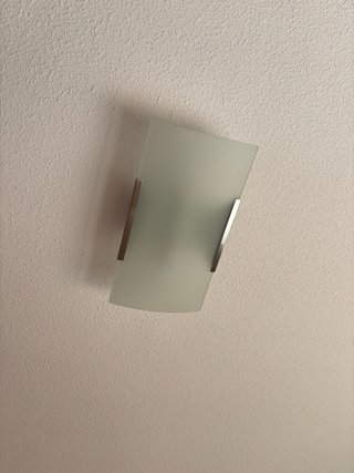 Plafón de cristal y metal
