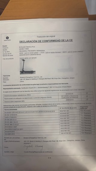 Patinete Eléctrico Xiaomi  PR2.Como nuevo poco uso