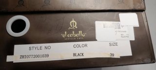 Zapatos El Caballo Negros Talla 39