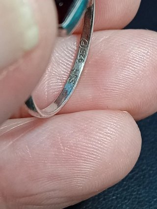Anillo Plata Ley granate