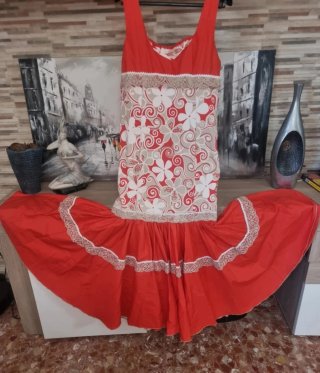 Vestido Flamenca Multicolor