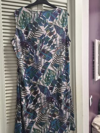 Abito estivo fantasia tropicale taglia XL