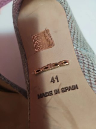 Tacones Baba Verdes Plateados