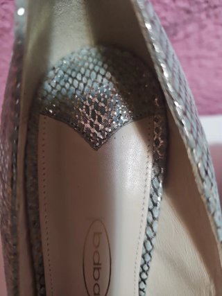 Tacones Baba Verdes Plateados
