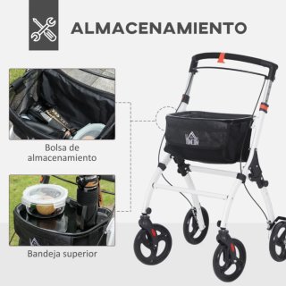 Andador para ancianos con bolsa