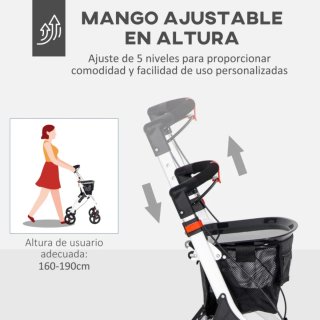 Andador para ancianos con bolsa