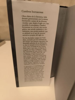 Cumbres Borrascosas. Emily Bronte.