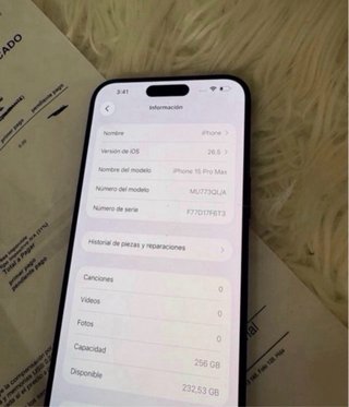 iPhone 15 Pro Max 256GB Negro