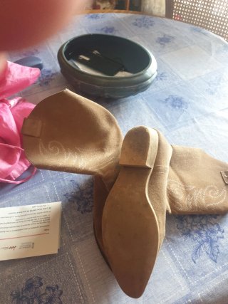 Botines tacón Marypaz marrón talla 37
