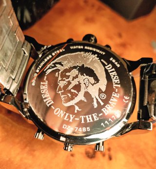Reloj Diesel Mr Daddy, cristal verde iridiscente