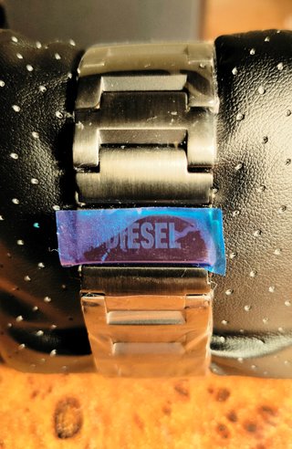 Reloj Diesel Mr Daddy, cristal verde iridiscente