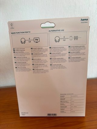 Auriculares Hama TV con cable largo