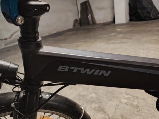 Bicicleta Eléctrica Plegable Negra