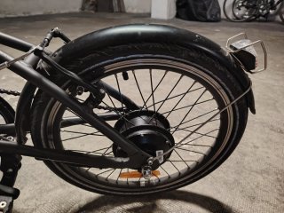 Bicicleta Eléctrica Plegable Negra