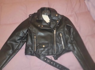 Cazadora Biker Negra