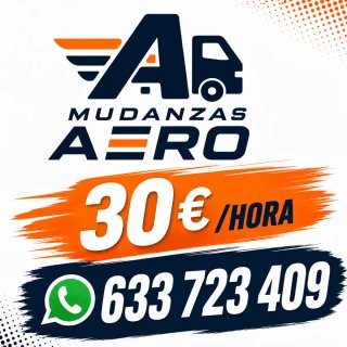 Mudanzas 2 Operarios + Conductor 30€/h