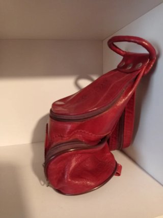 Mochila Roja Piel