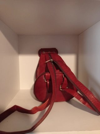 Mochila Roja Piel
