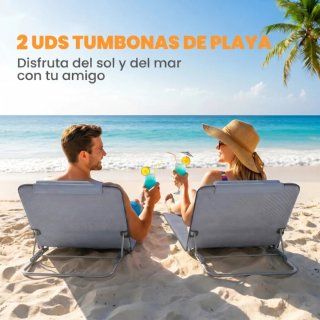 Tumbonas de playa plegables