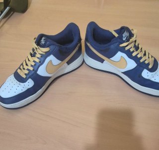 Nike Air Force 1 Blu/Bianco/giallo